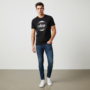 AERO Y2K T-shirt Size L Black NWT